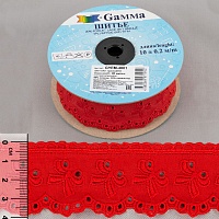 Шитье GYEM-4001 40мм "Gamma" цв.красный