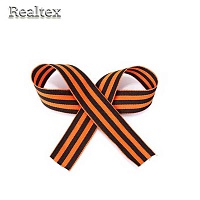 Лента "Георгиевская" ш.24мм Premium термонарезка, дл.50см