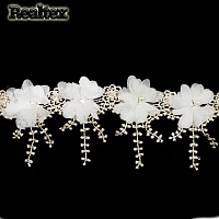 Кружево Реалтекс объемное 3D 85мм TJ-D216 цв.бежевый