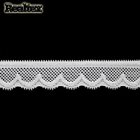 Кружево стрейч Realtex  15мм L 58-2 цв.белый