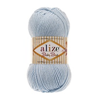 Пряжа Alize "Baby Best" (100гр) цв.183 светло-голубой