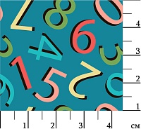 Ткань для творчества "Peppy" ГР-08 цв.цифры синий