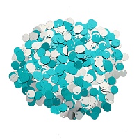 Двусторонние "Астра" (10гр) 6мм цв.2421 бирюзовый/серебро