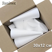 Заготовка для декорирования Конус 30*12см (12шт) (пенопласт пористый) 