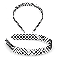 Основа для ободка "Реалтекс" металл. 20мм волнистый в 4 ряда (12шт) цв.черный 