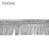 Бахрома металлизированная 47мм 1255 цв.серебро 