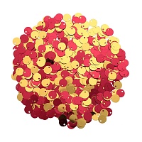 Двусторонние "Астра" (10гр) 6мм цв.7526 красный/золото