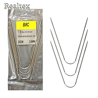  Спицы носочные с гибкой связью Realtex d=2,5мм 23,5см 