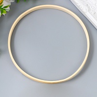 Кольцо для макраме 7098173 дерево 150мм цв.бамбук