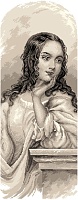Рисунок на канве МП №1827 "Джульетта" 40х90см