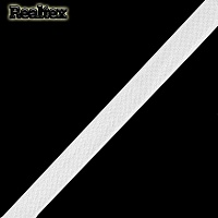 Косая бейка стрейч блестящая 10мм цв.F101 белый