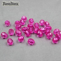 Бусины акриловые 3240  8мм (100гр) цв.11 малина