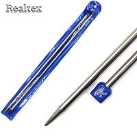 Спицы прямые металл Realtex № 6,5 мм 35см