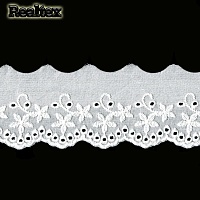 Шитье 50мм TBY 0376 х/б цв.01 белый 