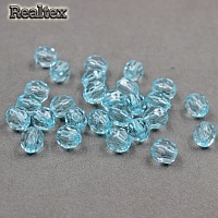 Бусины акриловые 3240  8мм (100гр) цв.12 голубой