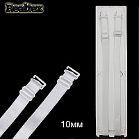 Бретели текстильные RS 10мм (5пар) цв.белый