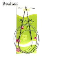 Спицы металл круговые на тросике Реалтекс 120см №2,0 (10шт) 