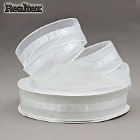 Лента капроновая 25мм Realtex 0408-0015 "сердечки" цв.3002 молчный