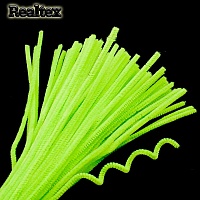 Проволока "Синель" Realtex для творчества N d-6мм 30см (100шт) цв.А-011 салатовый неон