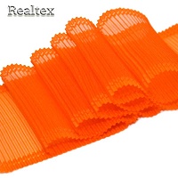 Лента капроновая 110мм 1692 (гофре) цв.04 оранжевый 