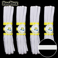 Резинка-вздержка Realtex Тайвань  8мм (4*10м) цв.белый