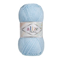 Пряжа Alize "My Baby" (50гр) цв.183 светло-голубой