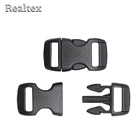 Защелка-трезубец 10мм (ацеталь) Ф-10 (50шт) цв.черный 