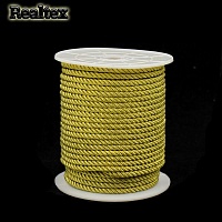 Шнур люрекс Realtex 4мм цв.золото