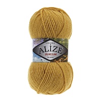 Пряжа Alize "Burcum Klasik" (100гр) цв.002 шафран