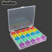 Шпульки пластиковые Реалтекс  с контейнером для хранения