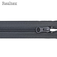 Молния витая Т.5 90см разъемная цв.312С т.серый