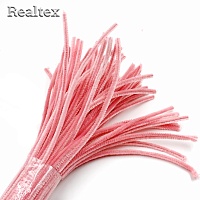 Проволока "Синель" RS для творчества d-6мм 30см (100шт) цв.MKL-03 пудровый