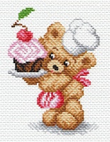 Рисунок на канве МП №1658 "Кондитер" 16*20см