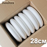 Заготовка для декорирования Кольцо (венок) 28см (6шт) (пенопласт пористый)