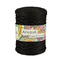 Шнур для вязания Arachna "Cord Classic" (200гр*100м) цв.02 черный