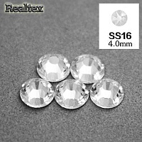 Стразы термоклеевые Реалтекс 16-SS (аналог страз Чехия) цв.Crystal 