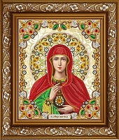 Рисунок на ткани бисером "Благовест" ЖК-4010 Святая Анастасия в жемчуге и кристаллах