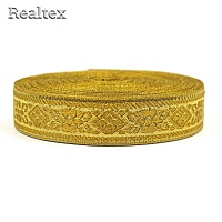 Тесьма церковная  Realtex 25мм R-02 цв.золото