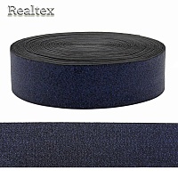 Резинка Realtex декоративная 40мм R-21 с люрексом (22,8м) цв.темно-синий