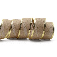 Лента упаковочная QR-007 (джут) 50мм (10м) цв.золото