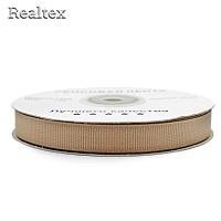 Лента репсовая 12мм RS (27,4м) цв.129 тёмно-бежевый