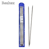 Спицы из 5-ти шт. металл Realtex №3,5 25см