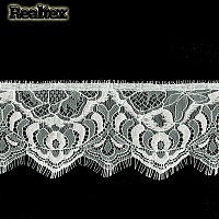 Кружево Realtex "реснички"  90мм 78789-1 (2шт*3м) цв.светло-молочный