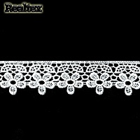 Кружево гипюр  32мм TBY 0107 цв.01 белый