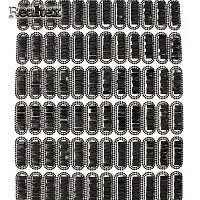 Термоаппликации-стразы №20 на листе 24*40см (96шт) цв.черный