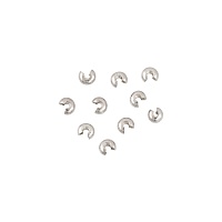 Кримп "Zlatka" FMK-X02 покрывной 5*3мм цв.01 серебро