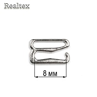  Крючок  Реалтекс  8мм металлический цв.никель