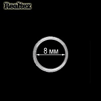  Кольцо  Реалтекс  8мм пластик  цв.прозрачный