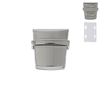 Замок портфельный A 521 (C 102 Z) (2шт) цв.никель полированый