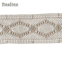 Кружево  55мм MT 55-1113st цв.серебро 